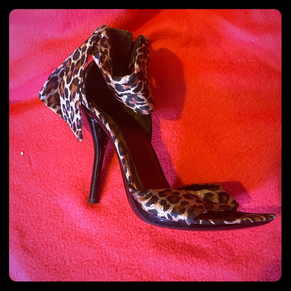 Leopard print heels
